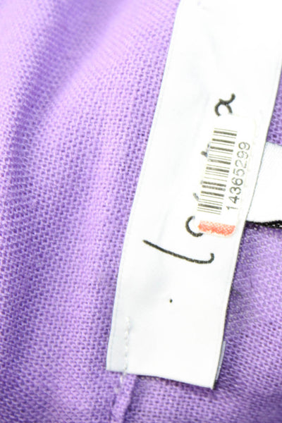 Louna Womens Lavender Backless Jumpsuit Purple Size 4 14365623