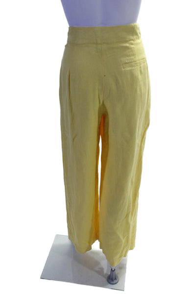 ASHLEY PARK x RTR Womens Yellow Trousers Yellow Size 12 16022163