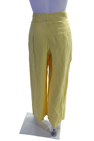 ASHLEY PARK x RTR Womens Yellow Trousers Yellow Size 2 16021585