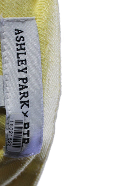ASHLEY PARK x RTR Womens Yellow Trousers Yellow Size 10 16022088