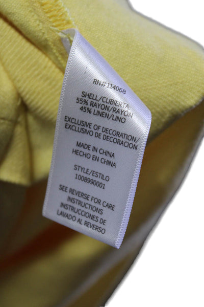 ASHLEY PARK x RTR Womens Yellow Trousers Yellow Size 10 16022088