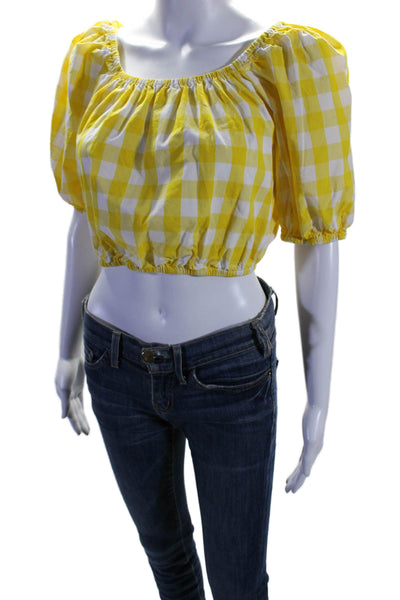 Color Me Courtney Womens Kris Top Yellow Size 6 13786461
