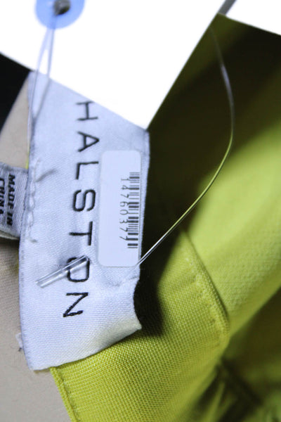HALSTON Womens Lil Crepe Jumpsuit Yellow Size 0 14760377