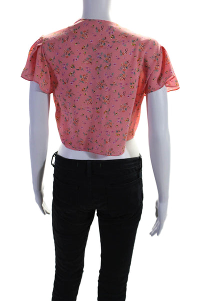 Color Me Courtney Womens Ellie Top Pink Size 6 13782869