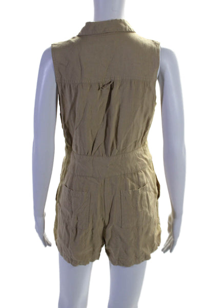 Jason Wu Collective Womens Tan Belted Romper Brown Size 4 16638520