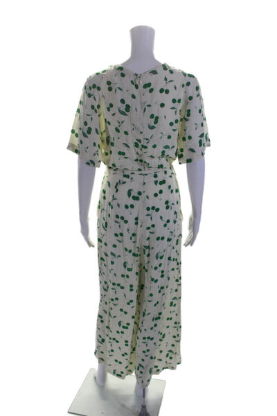 Tara Jarmon Womens Cali Jumpsuit White Size 2 14388497