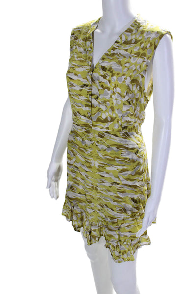 AllSaints Womens Frankie Oniyuri Dress Yellow Size 10 14818499