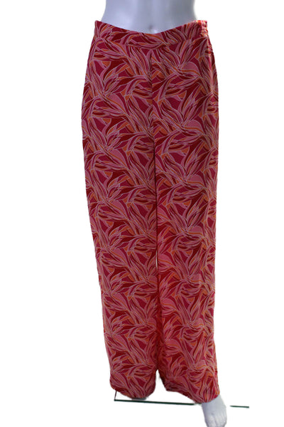 ASHLEY PARK x RTR Womens Floral Trousers Pink Size 8 15570690