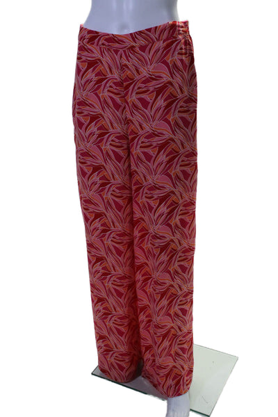 ASHLEY PARK x RTR Womens Floral Trousers Pink Size 8 15570690