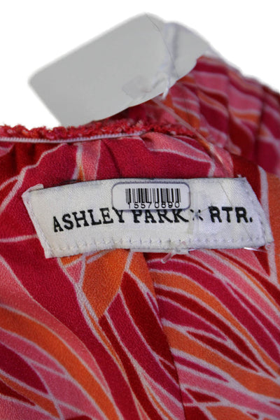 ASHLEY PARK x RTR Womens Floral Trousers Pink Size 8 15570690