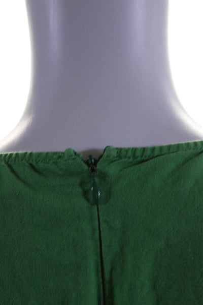 TOME Collective Womens Green Linen Dress Green Size 2 15084091