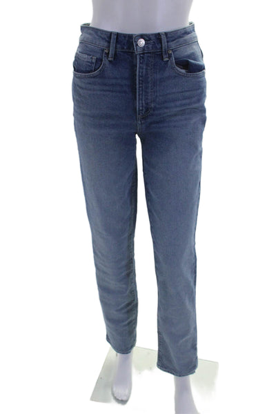 Paige Womens Cotton Denim Five Pocket Mid-Rise Skinny Jeans Blue Size 25