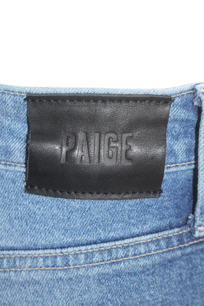 Paige Womens Cotton Denim Five Pocket Mid-Rise Skinny Jeans Blue Size 25