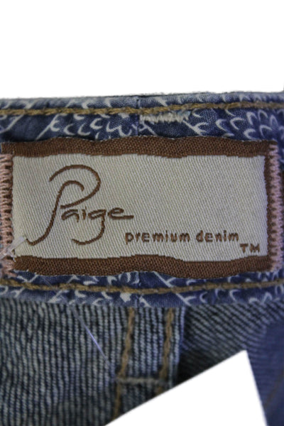 Paige Premium Denim Womens Cotton 5 Pocket Low-Rise Skinny Jeans Blue Size 27