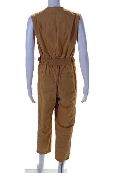 Thakoon Collective Womens Khaki Jumpsuit Orange Size 10 15802778