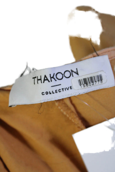 Thakoon Collective Womens Khaki Jumpsuit Orange Size 10 15802778