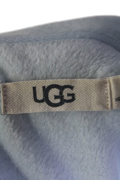 Ugg Women's Round Neck Long Sleeves Pullover Sweatshirt Blue Size S