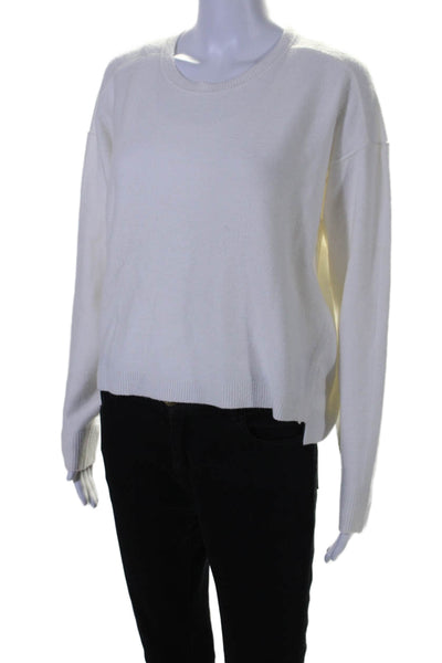 Free People Women's Crewneck Long Sleeves Pullover Sweater Cream Size XS