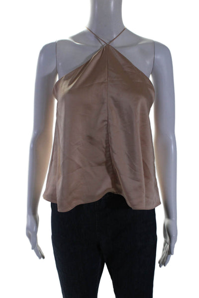 Obando Collective Womens Sleeveless Halter Top Pink Size 6 15484526