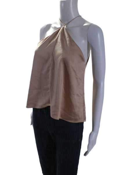 Obando Collective Womens Sleeveless Halter Top Pink Size 4 15429772
