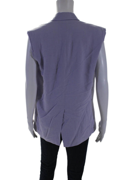 Thakoon Collective Womens Lilac Linen Blazer Purple Size 0 16617427