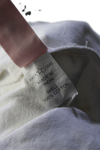 Area Stars Womens Denim Shirt Dress White Size 10 16004607