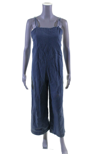 A.P.C. Womens Blue Denim Jumpsuit Blue Size 2 16542293