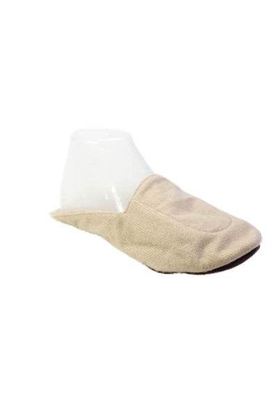 Armand Diradourian Womens Cashmere Beige Slipper Shoes with Pouch Size S