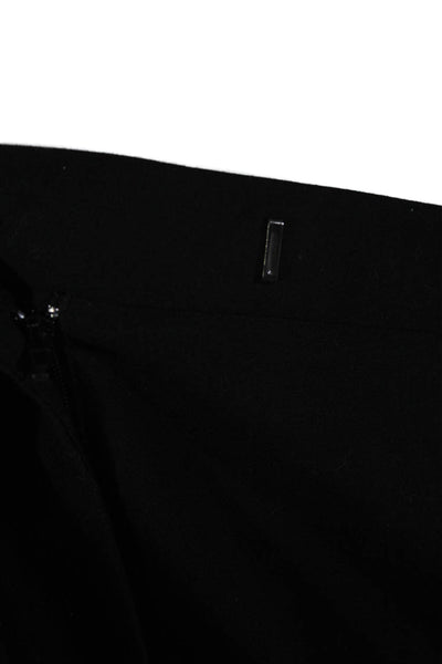 Karl Lagerfeld Womens Flat Front Hook & Eye Straight Dress Pants Black Size 12