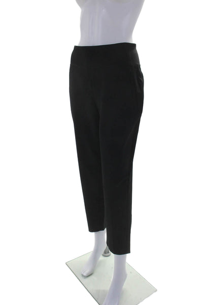 Athleta Womens Stretch Two Pocket Mid-Rise Tapered Pants Black Size 2P