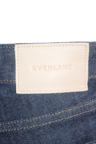 Everlane Womens Cotton Denim Five Pocket Mid-Rise Tapered Jeans Blue Size 26R