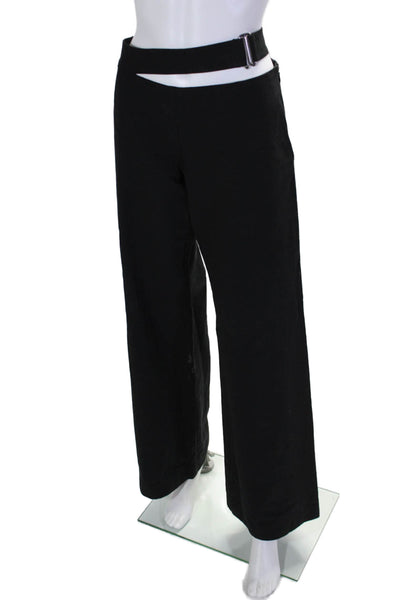 Bec & Bridge Womens Mid-Rise Zip Up Straight Leg Cargo Pants Black Size 4