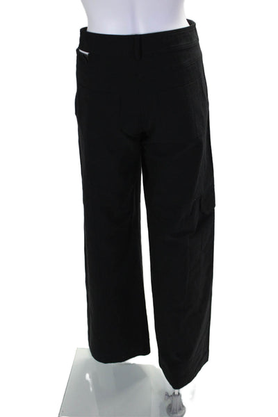 Bec & Bridge Womens Mid-Rise Zip Up Straight Leg Cargo Pants Black Size 4