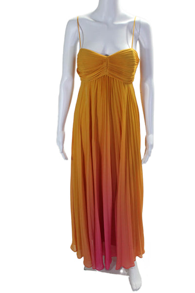 DELFI Collective Womens Nicole Gown Yellow Size 6 14484441