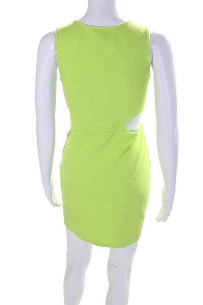 Victor Glemaud Womens Cutout Bodycon Dress Green Size 6 15052665