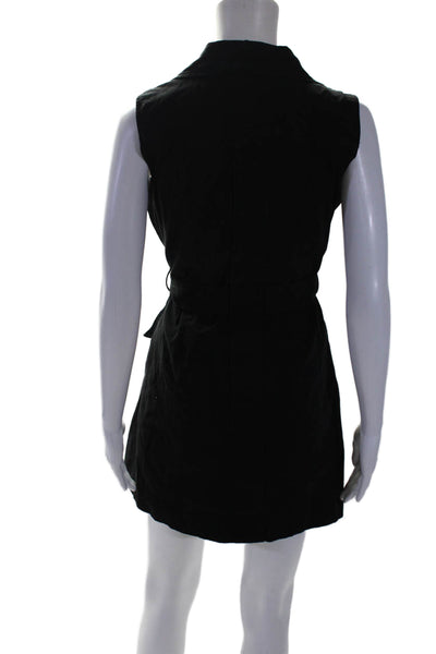 TOCCIN X RTR Womens Black Trench Wrap Dress Black Size 2 15560872