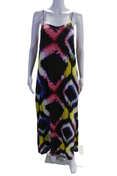 Busayo Collective Womens Tie Dye Midi Black Size 6 15208637