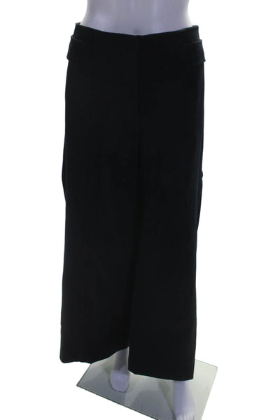 Dorothee Schumacher Womens Navy High Rise Belt Pleated Wide Leg Pants Size 6