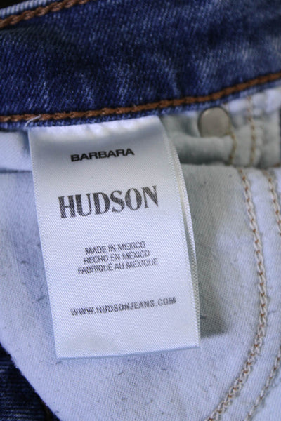 Hudson Womens Cotton Denim Five Pocket Mid-Rise Flared Jeans Blue Size 28