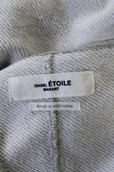 Isabel Marant Etoile Womens Gray Crew Neck Drape Sweatshirt Meg Dress Size 40