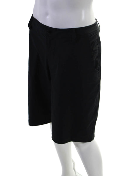 Lululemon Mens Zipper Fly Lightweight Athletic Casual Shorts Black Size 38