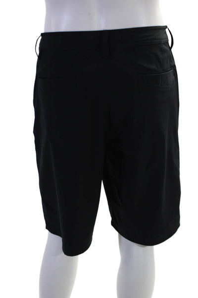 Lululemon Mens Zipper Fly Lightweight Athletic Casual Shorts Black Size 38