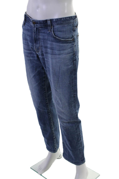 AG Adriano Goldschmied Mens The Graduate Tailored Jeans Blue Denim Size 36