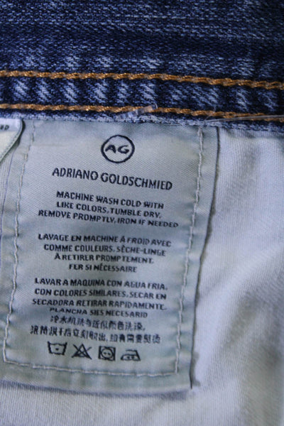 AG Adriano Goldschmied Mens The Graduate Tailored Jeans Blue Denim Size 36