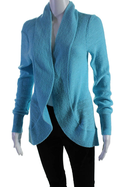 Lily Pulitzer Womens Long Sleeve Open Front Cardigan Sweater Light Blue Size S