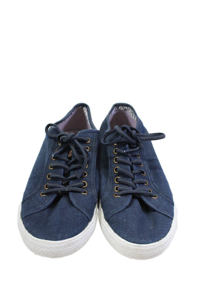 Ben Sherman Women's Round Toe Lace Up Rubber Sole Sneakers Blue Size 9.5