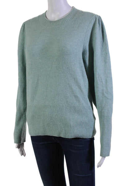 J Crew Women's Round Neck Long Sleeves Pullover Sweater Blue Size S