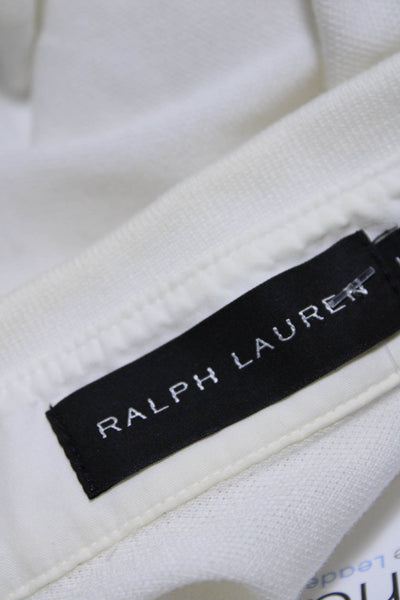 Ralph Lauren Men's Collared Short Sleeves Basic Polo T-Shirt White Size L