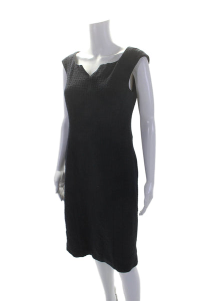 Nanette Lepore Womens Sleeveless High Waist Sheath Dress Navy Blue Size 10