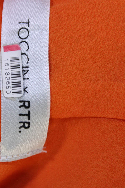 TOCCIN X RTR Womens Halter Jumpsuit Orange Size 8 16133437